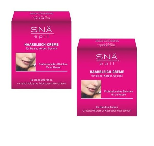 SnÄ Epil Haarbleichcreme 2 X Set FüR Beine, KöRper, Gesicht Haarbleich-Creme-image