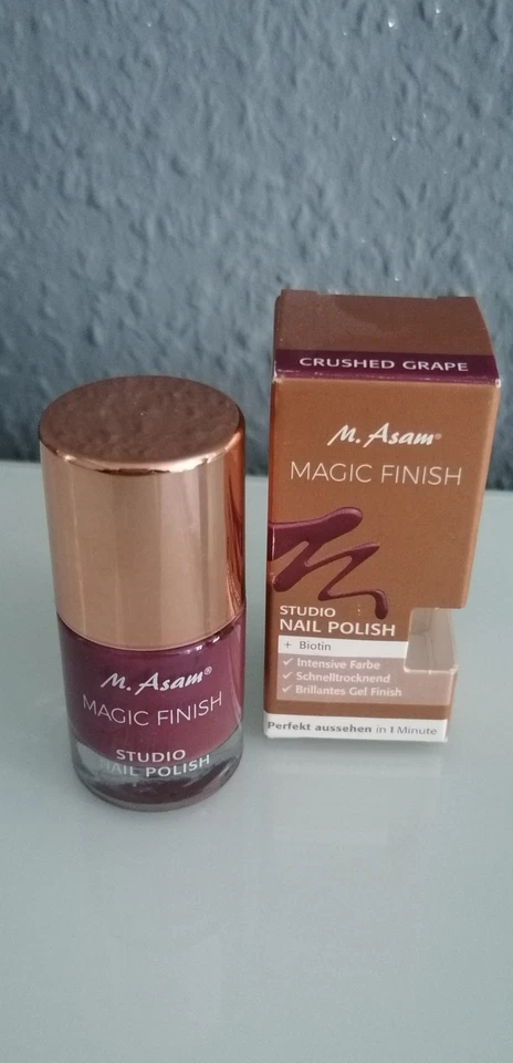 M. Asam Magic Finish Nail Polish Nagellack Crushed Grape 8ml NEU