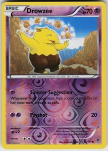 Pokemon Drowzee 35/111 XY - Furious Fists Reverse Holo card
