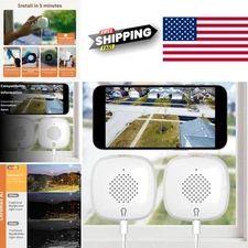 3MP 2K Indoor Window Camera 2 Pack with Color Night Vision and Motion Detection