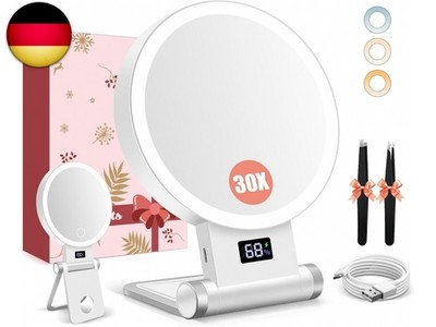 B Beauty Planet 30X/1X Kosmetikspiegel mit Beleuchtung, Digitale