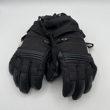 REI Gloves Boys Medium Black Ski Snowboarding Winter Adjustable Wrist Straps