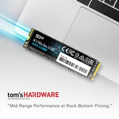 Silicon Power A60 1TB NVMe M.2 PCIe Gen3 2280 (SP001TBP34A60M28