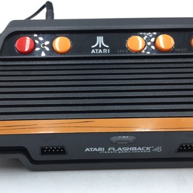 Atari Flashback 4 Home Console Black Classic Games Preloaded 1 Joystick +adapter