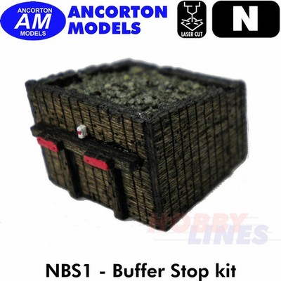 PUFFER STOP Schwelle gebaut Lasercut Ready to Plant N 1:148 Ancorton Models NBS1
