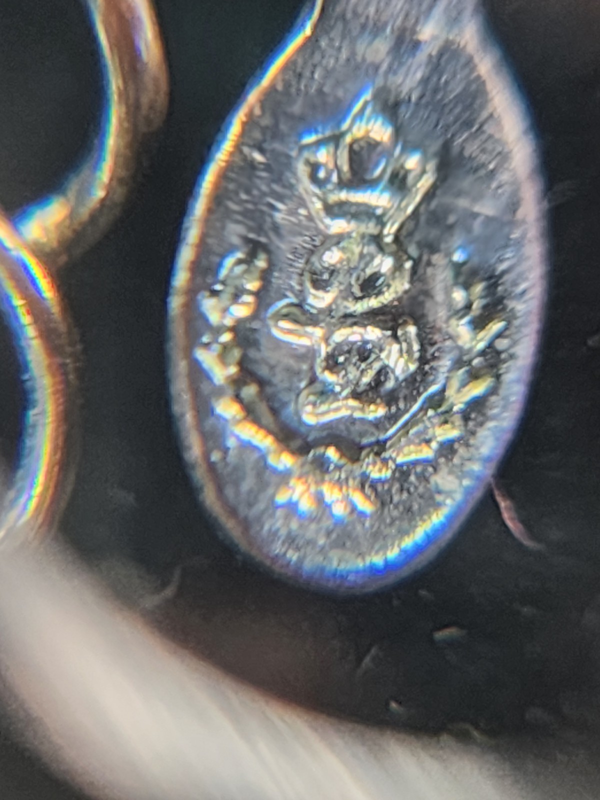 Signed Premier Designs Silver Multi-Chain Faux Pe… - image 4