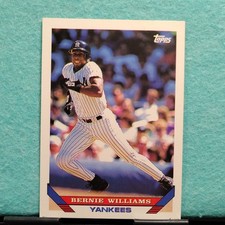 TOPPS 1993 Base Set Bernie Williams #222 New York Yankees Baseball Card