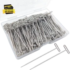 150PCS T Pins 2 Inch T-Pins, Sewing Wig Blocking Wig T Pin for Wigs, Straight Pi