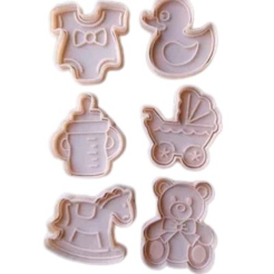 3D Printed Baby Shower set Bodysuit Duck Bottle Stroller Horse Teddy Cookie