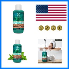Bath Foam with Peppermint Essential Oil - 34 Fl Oz 1000ml - Body Care - Good ...