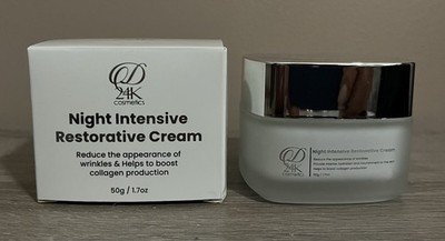 D24K GOLD Restorative Night Cream * $495 MSRP * intensive Resurfacing * NIB *