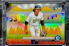 Jacob Wilson RARE ROOKIE RC REFRACTOR INVESTMENT CARD SSP ATHLETICS MINT