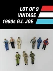 Lot of 9 Vintage GI Joe ARAH Figures 1980s Hasbro Loose As-Is Parts Repair