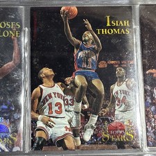 1996 Topps Stars Atomic Refractor Isiah Thomas #144 HOF  
