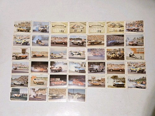 1971 AHRA Fleer Official Drag Champs Cards (Lot of 39) Conditions: Poor to VG - Picture 1 of 7