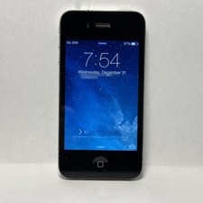 Apple iPhone 4 16 GB Black Unlocked A1332 Internal UI OS Software IOS 7.0.4