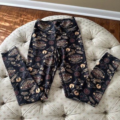 CBS Survivor Productions 20 Years 40 Seasons Anniversary Leggings Women's M
