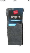 Crew Socks, 3 ct, Comfort Fit, Moisture-Wicking, Memory Cushion