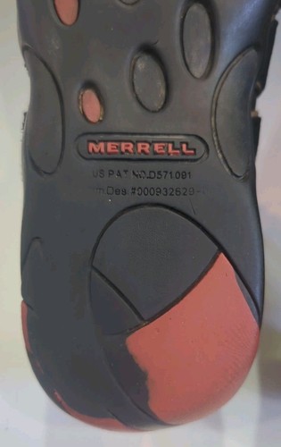 Merrell Scalar Schwarz Leder Schuhe Herren Größe UK 8 EU 42 Walking Hike Sneaker - Bild 9 von 12