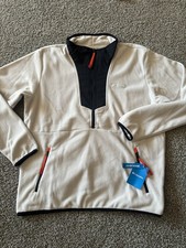 Columbia Men  s Sequoia Grove Half Zip Fleece Size Large Beige Black