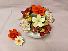 Royal Adderley Bone China Floral Arrangement ~ Posy Bowl ~ Slight damage 1950's