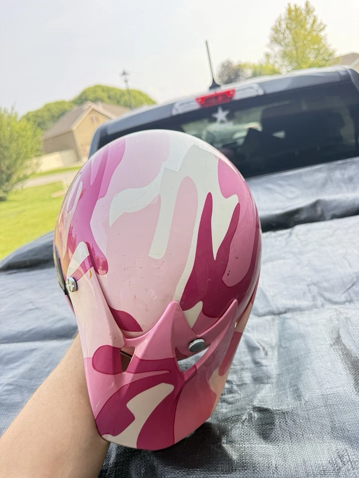 Casco ATV Juvenil DOT Motocicleta Niño Rosa Motocross S/M/L/XL Off-Road Moto de Nieve Foto 3 de 4