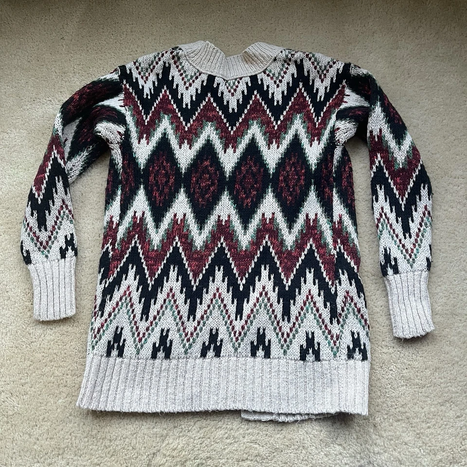 Mossimo 女式开襟波西米亚针织开衫 - M 码 - 多色 - VGUC — 第 2/4 张图片