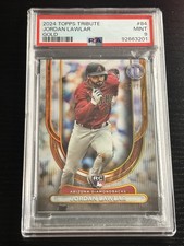 2024 Topps Tribute Jordan Lawlar #84 Gold /75 PSA 9 Mint Rookie Diamondbacks RC