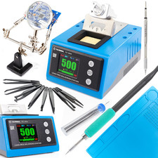 Stazione Saldante A Punta Techrebal T21-BGA 180W Con Punte T245, Matta, Stagno, 