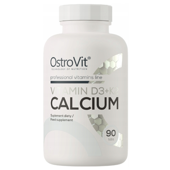 (Einheit/0,15€) OstroVit VITAMIN D3+K2  CALCIUM Vitamin D Kalzium 90 Tab. D/S