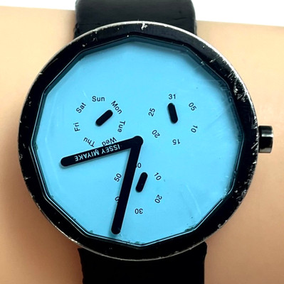 Seiko ISSEY MIYAKE TWELVE 365 Unisex Qz WATCH LEATHER  NAOTO FUKASAWA JAPAN#401B
