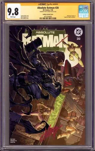 Absolute Batman 20 CGC 9.8 (NM/M) DC (2026) Lashley Exclusive Variant Sign