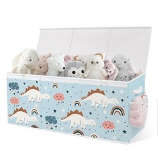 omedecal Extra Large Collapsible Toy Box with Lids, Sturdy Storage Organizer...