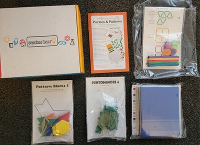 New Puzzles & Patterns Genius Box Kid's STEM Kit Annie's Genius Box 4 Activities