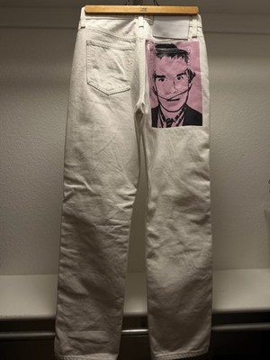 205W39NYC Calvin Klein Andy Warhol White Denim Pants
