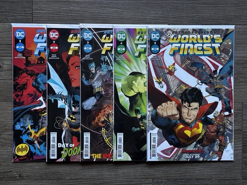 2022 Batman/Superman: Worlds Finest #1-5 Full Run! Waid & Mora! Erstdruck! NM!