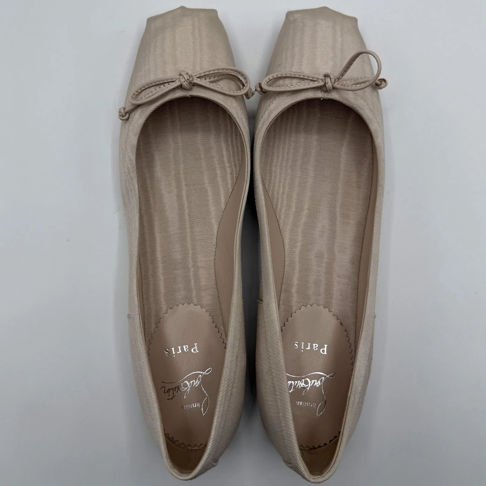 Christian Louboutin — NEW Christian Louboutin Red Bottom Leche Beige Mamadrague Ballet Flats EU 40