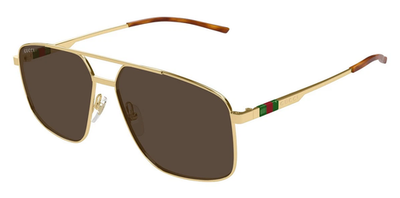 Gucci GG1676S Sunglasses Male Gold 60mm New 100% Authentic  display picture 2