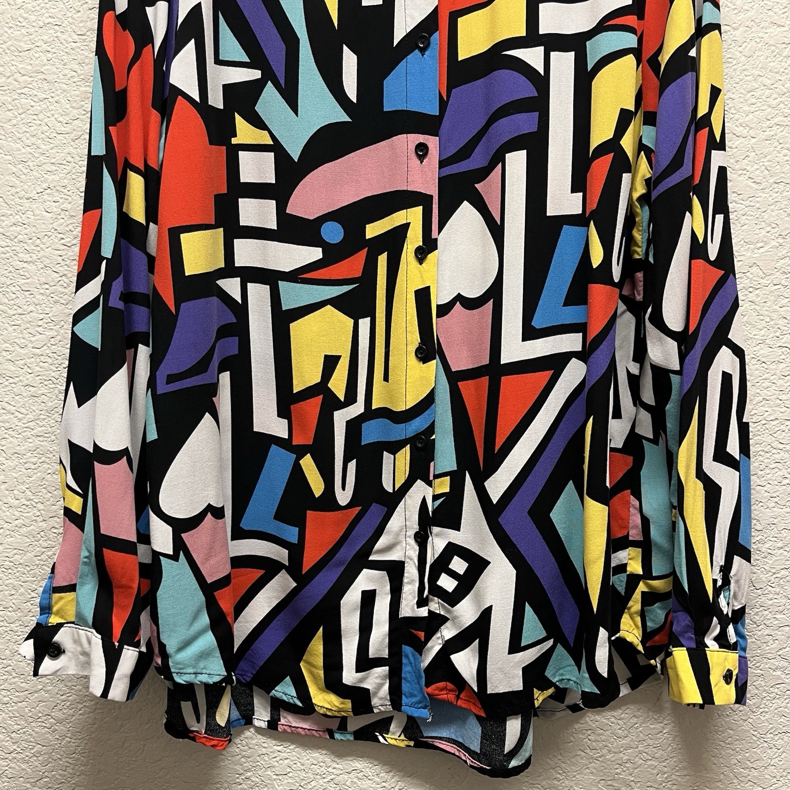 Big Dart Retro 90s 80s Abstract Geometric Print B… - image 6