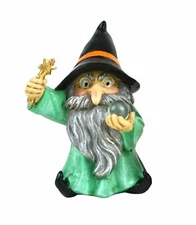 Fairy Garden 4" Wizard Holding Gazing Ball & Wand - Buy 3 Save $5