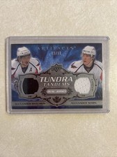 2008-09 Artifacts ALEXANDER OVECHKIN & SEMIN TUNDRA TANDEMS GAME-USED 02/50   