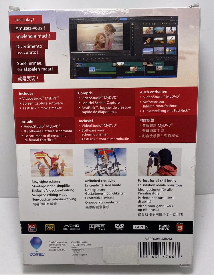 Corel VideoStudio Pro X9 For Windows Old Version (DVD)New - Image 2 of 4
