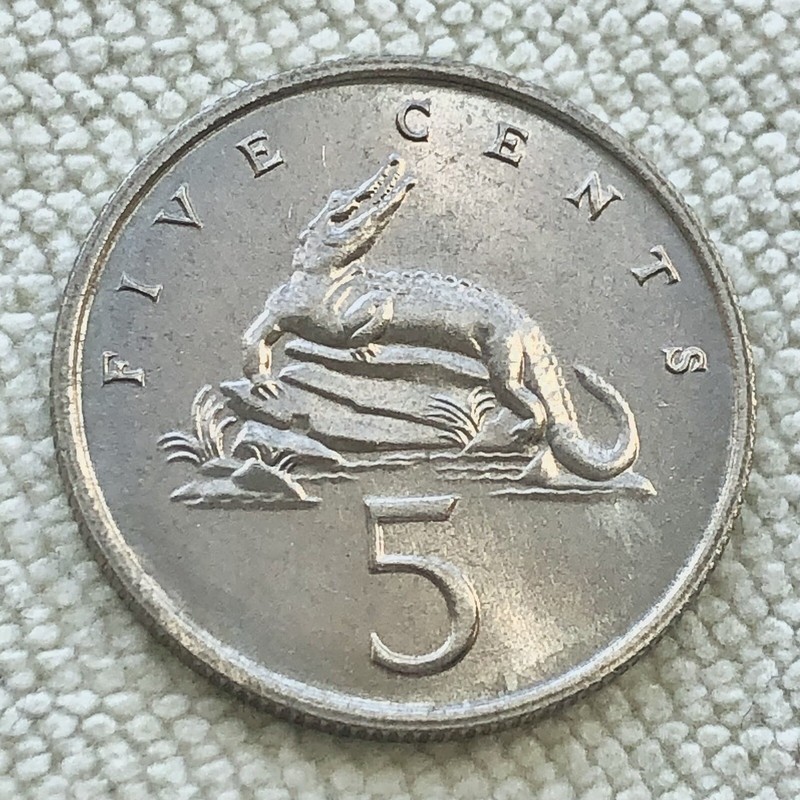 1969 JAMAICA 5 CENTS BU BRILLIANT UNCIRCULATED - FIRST NATIONAL COINAGE - KM 46