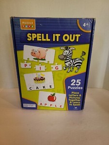 Puzzle Tots 25 Puzzle Set Spell It Out Spelling Educational Ages 4 New In Box 778988283653 Ebay