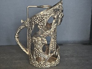 VTG Bacchus Wine Bottle Holder by Godinger Silver