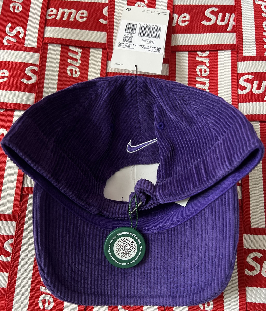 Supreme Nike Arc Corduroy 6 Panel Purple Cap!!!SS22!!!BNWT Supreme Nike Arc Corduroy 6 Panel Purple Cap!!!SS22!!!BNWT