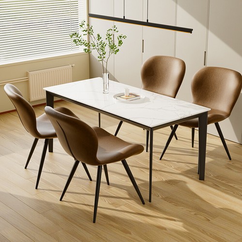 Set Of 2 Modern Upholstered Dining Chairs Mid-Century for Living Room - Picture 14 of 56