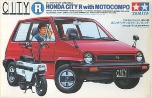 Rare model kit Tamiya 1/24 Honda City R with motocomponent from