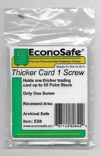 5 ECONOSAFE ES8 THICKER CARD 1 SCREW SCREWDOWN 50 PT GAME USED FREE SHIPPING