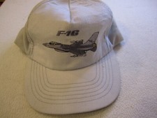 Vintage F-16 Gray Corduroy Snapback Hat Made in USA
